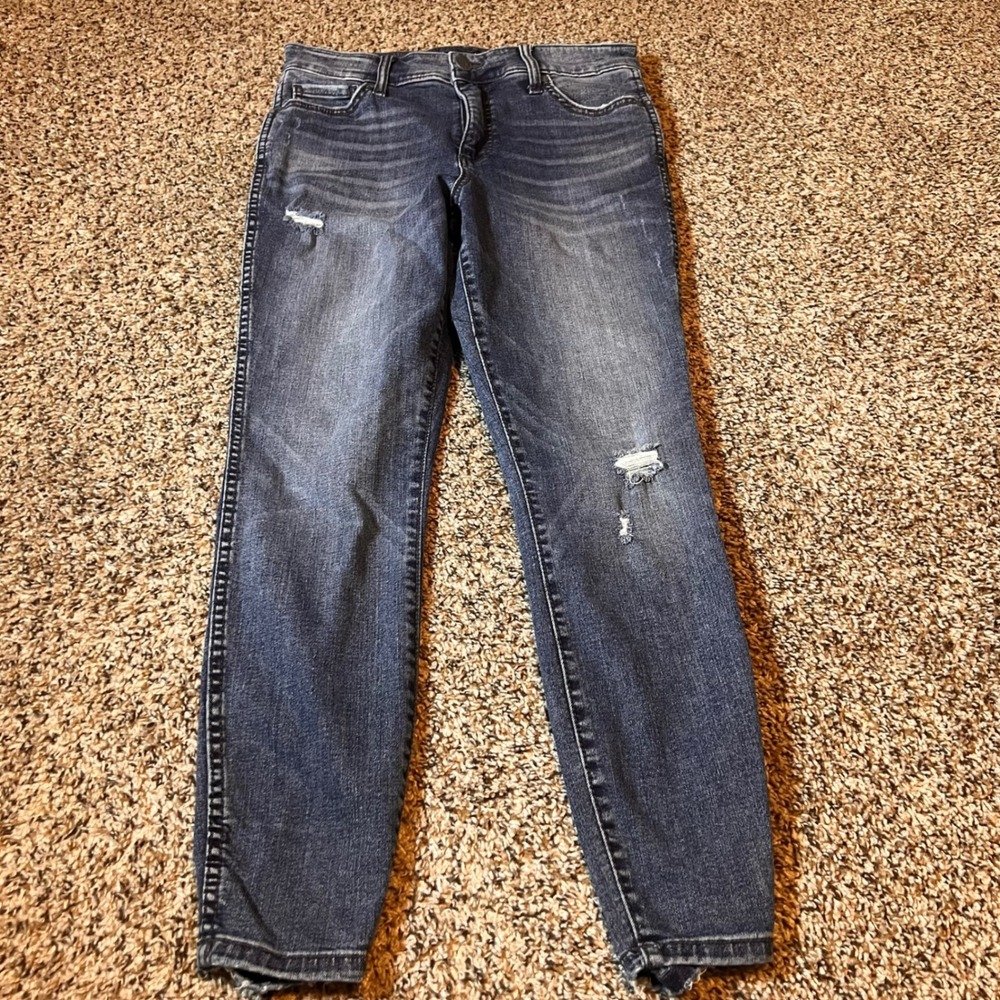 Kut From The‎ Kloth Womens Jeans Size 6 Distressed Ankle Skinny Blue
